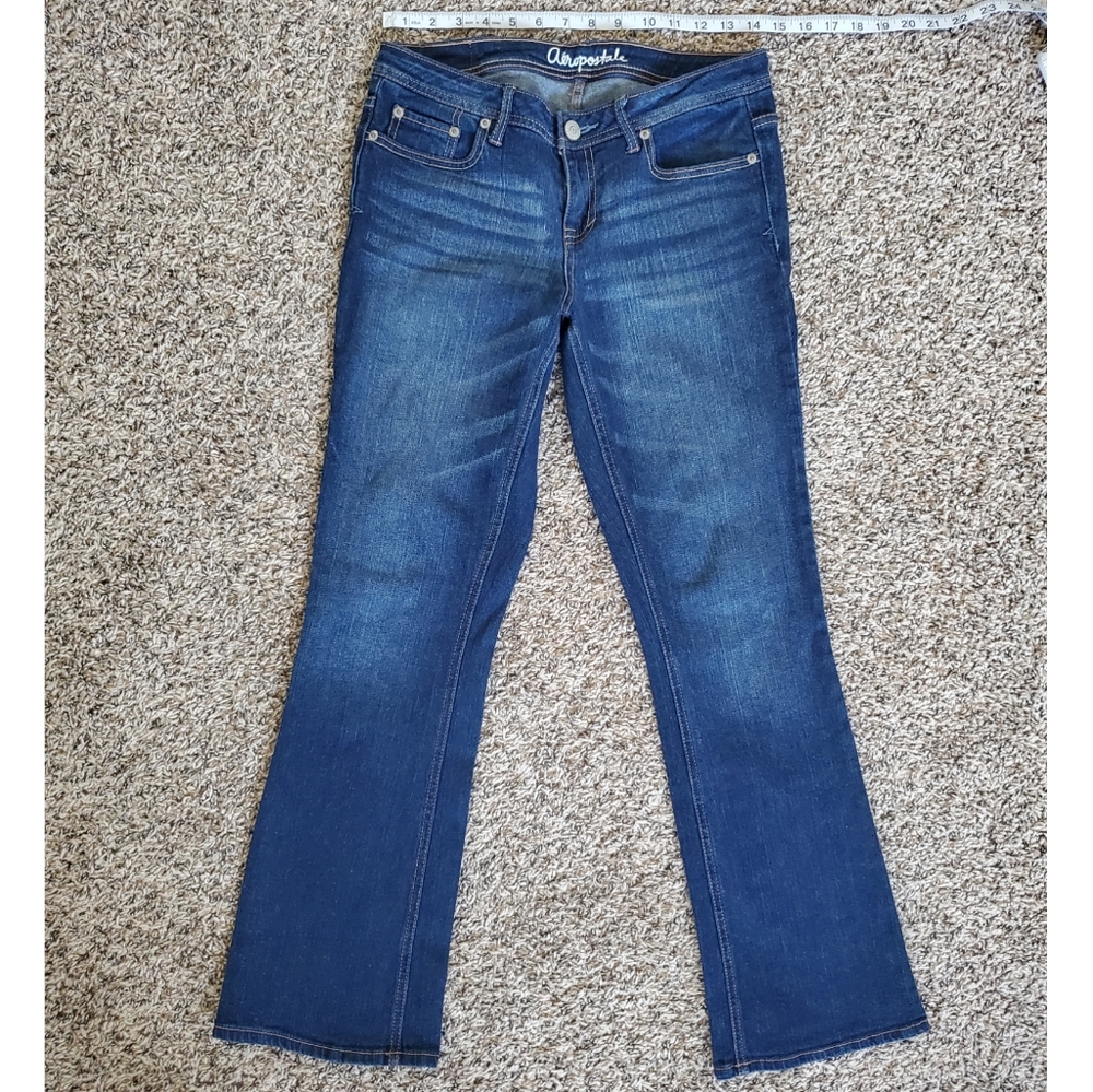 Short Aeropostale Bootcut Blue Jeans